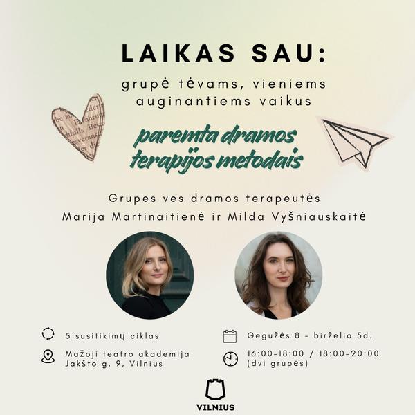 Laikas sau: grupė tėvams, vieniems auginantiems vaikus